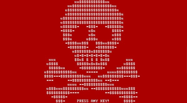 The initial warning message on the original version of the Petya ransomware